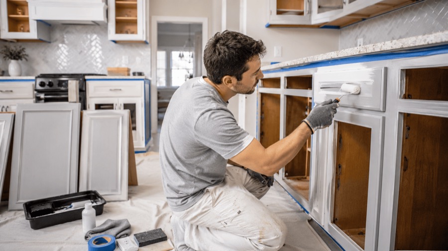 Cabinet painting and kitchen cabinet refresh in Mountain Grove, MO